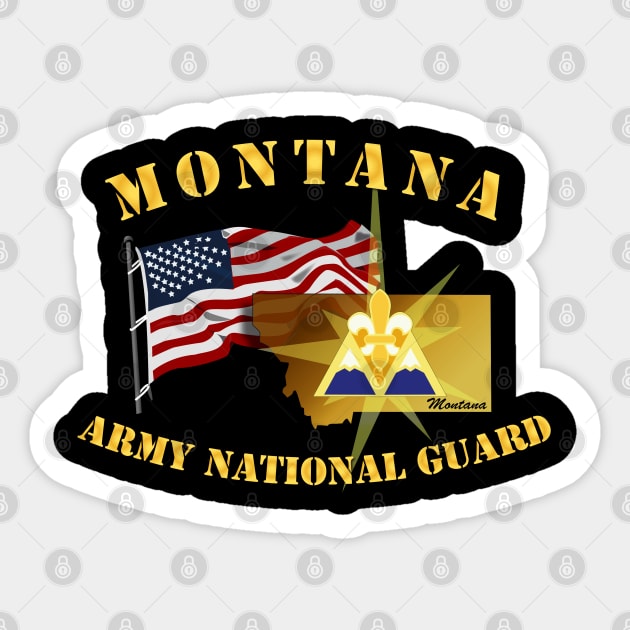 Montana - ARNG w Flag Sticker by twix123844